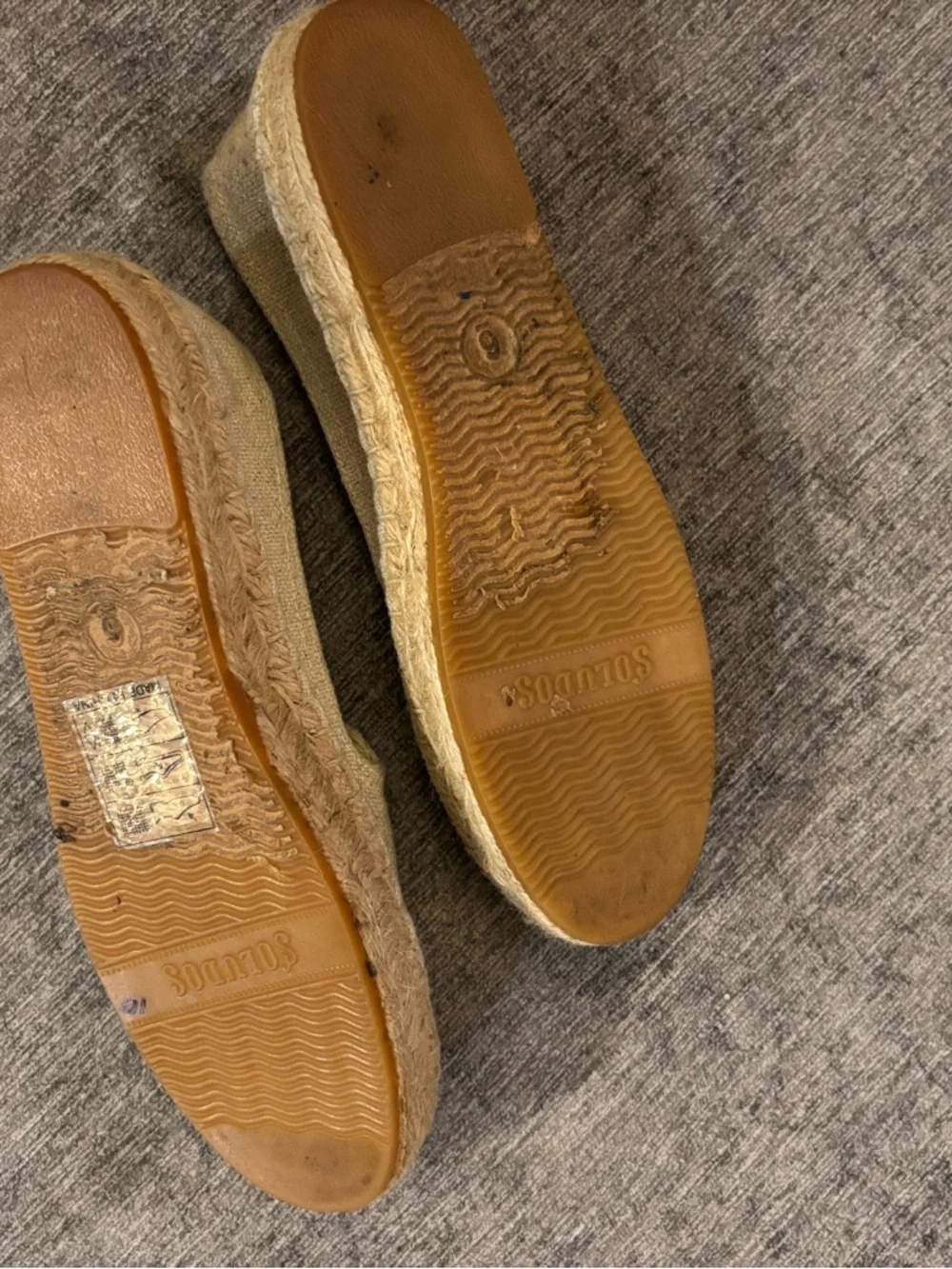 Soludos Spirit Animal Cat Floral Smoking Espadrilles Beige size 6